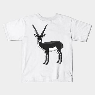 Blackbuck antelope illustration Kids T-Shirt